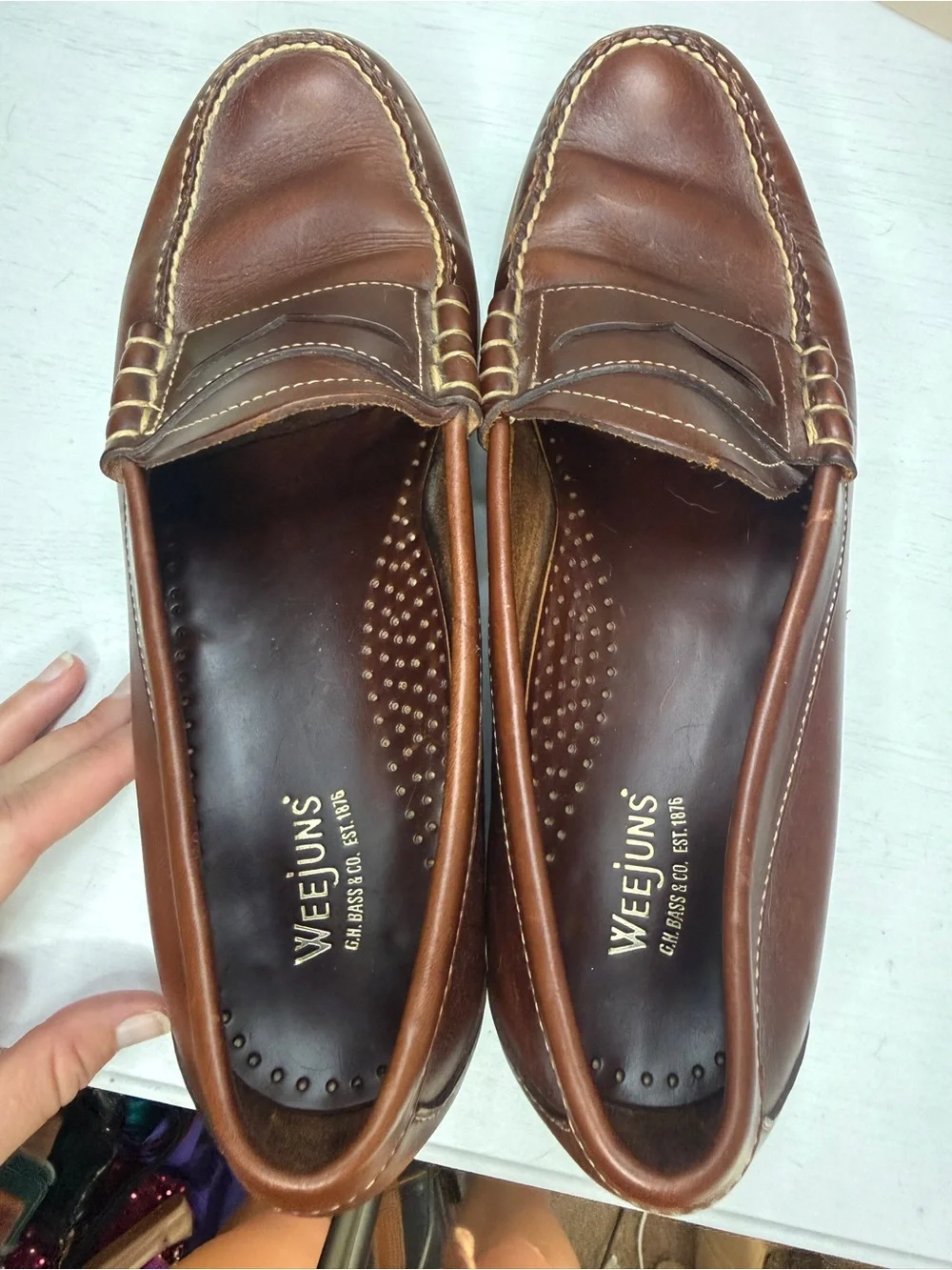 G.H Bass Weejun Mens Leather Slip-On Penny Loafer Casual Shoes Size 10.5